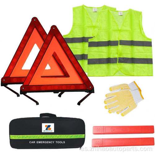 Kit de seguridad de emergencia en carretera para automóvil